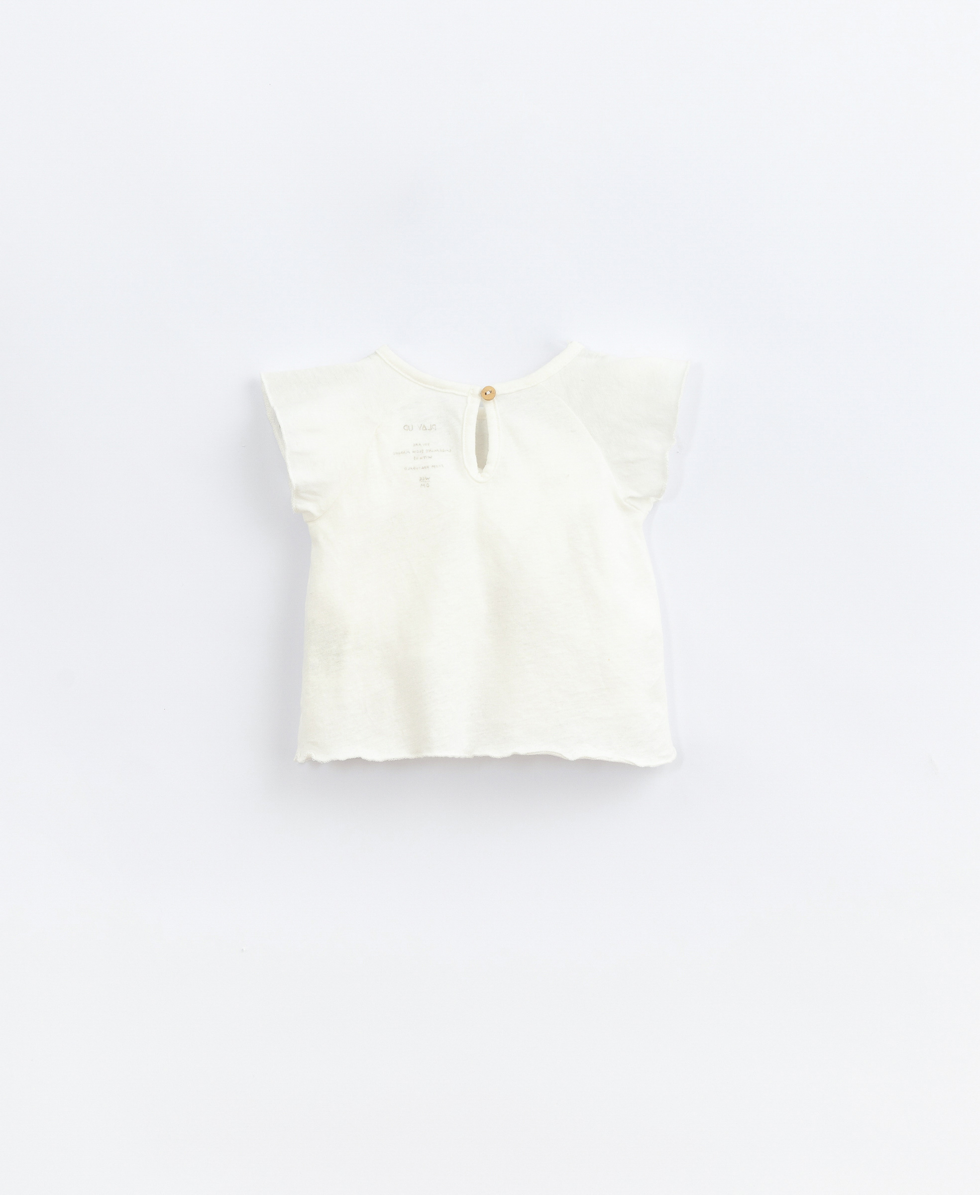 Tricou alb pentru bebe fetiță